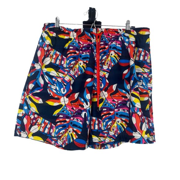 Broken Threads 90s Nostalgia Tropical Print Board Shorts Large - Picture 5 of 6